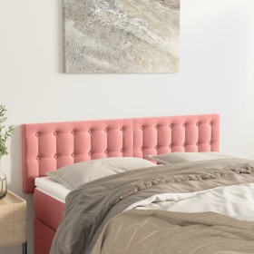 Cabeceros 2 unidades terciopelo rosa 72x5x78/88 cm de vidaXL, Cabeceros y pies de cama - Ref: Foro24-346475, Precio: 67,98 €,...