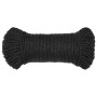 Black polypropylene work rope 8 mm 50 m by vidaXL, Ropes and metal cords - Ref: Foro24-153007, Price: 15,60 €, Discount: %