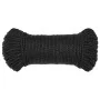 Schwarzes Polypropylen-Arbeitsseil 8 mm 50 m von vidaXL, Seile und Metallschnüre - Ref: Foro24-153007, Preis: 15,89 €, Rabatt: %