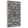 Gray plywood CD cabinet 102x16x177.5 cm by vidaXL, CD and DVD storage - Ref: Foro24-801782, Price: 122,72 €, Discount: %
