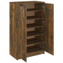 Smoked oak plywood shoe cabinet 59x35x100 cm by vidaXL, Shoe racks and shoe organizers - Ref: Foro24-817108, Price: 120,20 €,...
