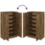 Schuhschrank aus geräuchertem Eichensperrholz, 59 x 35 x 100 cm von vidaXL, Schuhregale und Schuhorganisatoren - Ref: Foro24-...
