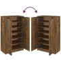 Schuhschrank aus geräuchertem Eichensperrholz, 59 x 35 x 100 cm von vidaXL, Schuhregale und Schuhorganisatoren - Ref: Foro24-...