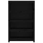 Solid black pine wood shelf 80x35x126 cm by vidaXL, Bookcases and shelves - Ref: Foro24-821688, Price: 138,56 €, Discount: %