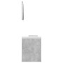 Betongraues Badezimmermöbelset aus Holzwerkstoff von vidaXL, Badezimmermöbel - Ref: Foro24-3071589, Preis: 155,58 €, Rabatt: %