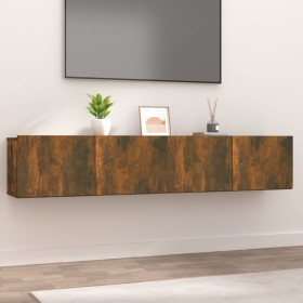 TV furniture 2 pcs engineered wood oak color 80x30x30 cm by vidaXL, TV Furniture - Ref: Foro24-820463, Price: 61,35 €, Discou...