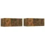 TV-Möbel, 2 Stück, Holzwerkstoff, Farbe Eiche, 80 x 30 x 30 cm von vidaXL, TV-Möbel - Ref: Foro24-820463, Preis: 60,10 €, Rab...