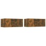 TV-Möbel, 2 Stück, Holzwerkstoff, Farbe Eiche, 80 x 30 x 30 cm von vidaXL, TV-Möbel - Ref: Foro24-820463, Preis: 61,35 €, Rab...