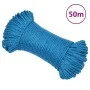 Blue polypropylene work rope 6 mm 50 m by vidaXL, Ropes and metal cords - Ref: Foro24-152963, Price: 9,60 €, Discount: %