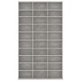 Gray plywood CD cabinet 102x16x177.5 cm by vidaXL, CD and DVD storage - Ref: Foro24-801782, Price: 122,72 €, Discount: %