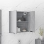 Sonoma gray bathroom cabinet with mirror 64x20x67 cm by vidaXL, bathroom vanities - Ref: Foro24-817067, Price: 76,51 €, Disco...