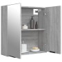 Sonoma gray bathroom cabinet with mirror 64x20x67 cm by vidaXL, bathroom vanities - Ref: Foro24-817067, Price: 76,51 €, Disco...
