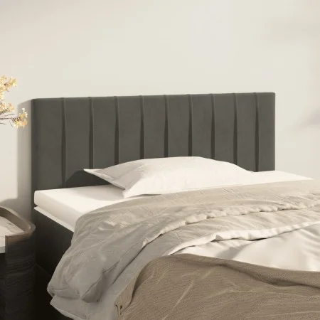 Dunkelgraues Samtkopfteil 100x5x78/88 cm von vidaXL, Kopf- und Fußteile - Ref: Foro24-346237, Preis: 40,54 €, Rabatt: %