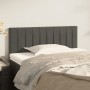 Dunkelgraues Samtkopfteil 100x5x78/88 cm von vidaXL, Kopf- und Fußteile - Ref: Foro24-346237, Preis: 45,36 €, Rabatt: %