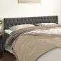 Headboards 2 units of dark gray velvet 100x7x78/88 cm by vidaXL, Headboards and footboards - Ref: Foro24-346391, Price: 71,92...