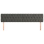 Headboards 2 units of dark gray velvet 100x7x78/88 cm by vidaXL, Headboards and footboards - Ref: Foro24-346391, Price: 73,22...