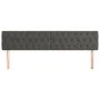 Headboards 2 units of dark gray velvet 100x7x78/88 cm by vidaXL, Headboards and footboards - Ref: Foro24-346391, Price: 71,92...