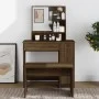 Dresser with mirror in brown oak color 86.5x35x136 cm by vidaXL, Bedroom Dressers - Ref: Foro24-820495, Price: 78,46 €, Disco...