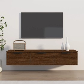Wandschrank aus braunem Eichenholzwerkstoff, 102 x 30 x 20 cm von vidaXL, Regale und Regale - Ref: Foro24-817098, Preis: 66,7...