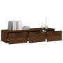 Brown oak engineered wood wall cabinet 102x30x20 cm by vidaXL, Shelves and shelves - Ref: Foro24-817098, Price: 66,77 €, Disc...