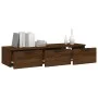 Brown oak engineered wood wall cabinet 102x30x20 cm by vidaXL, Shelves and shelves - Ref: Foro24-817098, Price: 72,16 €, Disc...