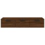 Brown oak engineered wood wall cabinet 102x30x20 cm by vidaXL, Shelves and shelves - Ref: Foro24-817098, Price: 66,77 €, Disc...