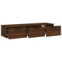 Brown oak engineered wood wall cabinet 102x30x20 cm by vidaXL, Shelves and shelves - Ref: Foro24-817098, Price: 66,77 €, Disc...