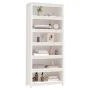 Solid white pine wood shelf 80x35x183 cm by vidaXL, Bookcases and shelves - Ref: Foro24-821695, Price: 208,40 €, Discount: %