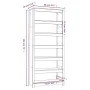 Solid white pine wood shelf 80x35x183 cm by vidaXL, Bookcases and shelves - Ref: Foro24-821695, Price: 208,40 €, Discount: %