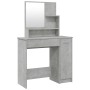 Betongrauer Schminktisch mit Spiegel 86,5x35x136 cm von vidaXL, Schlafzimmerkommoden - Ref: Foro24-802961, Preis: 81,89 €, Ra...