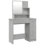 Concrete gray dressing table with mirror 86.5x35x136 cm by vidaXL, Bedroom Dressers - Ref: Foro24-802961, Price: 80,82 €, Dis...