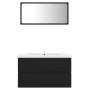 Juego de muebles de baño madera de ingeniería negro de vidaXL, Muebles de baño - Ref: Foro24-3071595, Precio: 201,84 €, Descu...