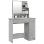 Betongrauer Schminktisch mit Spiegel 86,5x35x136 cm von vidaXL, Schlafzimmerkommoden - Ref: Foro24-802961, Preis: 81,89 €, Ra...