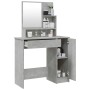 Betongrauer Schminktisch mit Spiegel 86,5x35x136 cm von vidaXL, Schlafzimmerkommoden - Ref: Foro24-802961, Preis: 81,89 €, Ra...