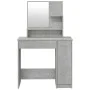 Concrete gray dressing table with mirror 86.5x35x136 cm by vidaXL, Bedroom Dressers - Ref: Foro24-802961, Price: 80,82 €, Dis...