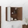 Badezimmerschrank mit Spiegel, braune Eiche, 64 x 20 x 67 cm von vidaXL, Badezimmerwaschtische - Ref: Foro24-817068, Preis: 7...