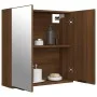 Badezimmerschrank mit Spiegel, braune Eiche, 64 x 20 x 67 cm von vidaXL, Badezimmerwaschtische - Ref: Foro24-817068, Preis: 7...