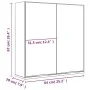 Badezimmerschrank mit Spiegel, braune Eiche, 64 x 20 x 67 cm von vidaXL, Badezimmerwaschtische - Ref: Foro24-817068, Preis: 7...