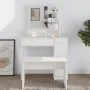 Schminktisch mit glänzend weißem Spiegel 86,5 x 35 x 136 cm von vidaXL, Schlafzimmerkommoden - Ref: Foro24-802963, Preis: 93,...