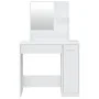Tocador con espejo blanco brillante 86,5x35x136 cm de vidaXL, Tocadores para dormitorios - Ref: Foro24-802963, Precio: 93,58 ...