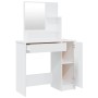 Schminktisch mit glänzend weißem Spiegel 86,5 x 35 x 136 cm von vidaXL, Schlafzimmerkommoden - Ref: Foro24-802963, Preis: 94,...