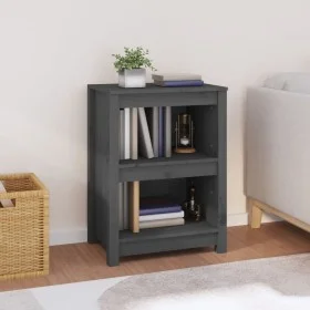Solid pine wood shelf in gray, 50x35x68 cm by vidaXL, Bookcases and shelves - Ref: Foro24-821701, Price: 50,78 €, Discount: %