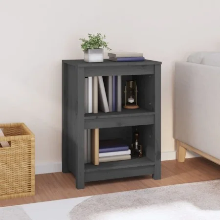 Solid pine wood shelf in gray, 50x35x68 cm by vidaXL, Bookcases and shelves - Ref: Foro24-821701, Price: 50,78 €, Discount: %