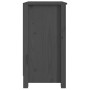 Graues Bücherregal aus massivem Kiefernholz 50x35x68 cm von vidaXL, Bücherregale und Regale - Ref: Foro24-821701, Preis: 60,3...