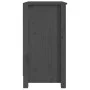Solid pine wood shelf in gray, 50x35x68 cm by vidaXL, Bookcases and shelves - Ref: Foro24-821701, Price: 50,78 €, Discount: %