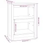 Solid pine wood shelf in gray, 50x35x68 cm by vidaXL, Bookcases and shelves - Ref: Foro24-821701, Price: 50,78 €, Discount: %