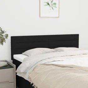 Headboards 2 units black fabric 72x5x78/88 cm by vidaXL, Headboards and footboards - Ref: Foro24-346146, Price: 62,30 €, Disc...