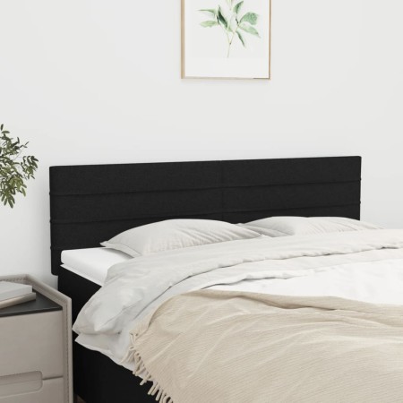 Kopfteile 2 Einheiten aus schwarzem Stoff 72x5x78/88 cm von vidaXL, Kopf- und Fußteile - Ref: Foro24-346146, Preis: 64,47 €, ...