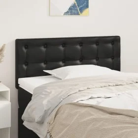 Kopfteil aus schwarzem Kunstleder, 100 x 5 x 78/88 cm von vidaXL, Kopf- und Fußteile - Ref: Foro24-346444, Preis: 33,70 €, Ra...