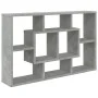 Wandregal aus Holzwerkstoff in Grau-Betonoptik, 85x16x52,5 cm. von vidaXL, Schränke und Lagerung - Ref: Foro24-801422, Preis:...